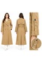 Lined Knee Length Trench Coat 130 cm Length - 2