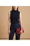 Women's Burgundy Laced Portfolio Bag - 5
