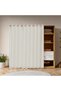 Velcro 1pc W100xL200 cm white 1pc White Self-Adhesive Curtain with Light-Blocking Function, for Bedr - 5