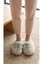 Women's Stone Closed-Front Extra Long Soft Furry House Slippers 2cm Bynd04 - 5