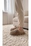 Women's Brown Closed-Front Extra Long Soft Furry House Slippers 2cm Bynd04 - 4
