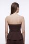 Peplum Sleeveless Wide Leg Soft Touch Knitted Top and Bottom Set - 4
