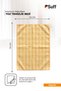 Begonie Microfiber Dusting Cloth Professional General Cleaning Cloth with Stripes 70X50 cm Yellow - 6
