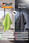 Begonie Microfiber Dusting Cloth Multi-Purpose Large Surface Cloth with Stripes 70X50 cm Green - 5