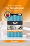 Begonie Microfiber Dusting Cloth Non-Marking Glass and Coffee Table Cleaning Cloth with Stripes 40X40 cm Blue