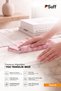 Begonie Microfiber Dusting Cloth Large Size Sensitive Surface Cleaning Cloth with Stripes 70X50 cm Pink - 2