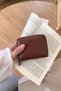 2822 Genuine Leather Horizontal Snap Fastener Women's Wallet Arsel Taba - 3