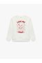 Crew Neck Long Sleeve Dog Printed Sweatshirt - 2