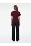 Ornamented Button Short Sleeve Crew Neck T-Shirt - 4