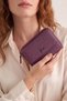 2754 Black detail Genuine leather Women's wallet card holder clutch DAMSON - 3
