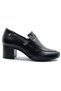 Bexus Genuine Leather Comfort Orthopedic Women's Heeled Shoes Black - 2