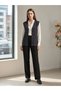 Kisa Muska Patterned Vest with Pockets and Buttons, Large Size Vest - 4