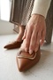 Lara Taba Buckle (4cm) Pointed Toe Heeled Shoes - 3