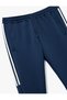 Scuba Fabric Pocket Detailed Ribbed Waist Lace-Up Sports Sweatpants - 6
