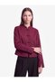 Cotton Cropped Long-Sleeve Mandarin-Collar Shirt with Napoleon Closure - 3
