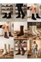 Code.379. Front Zipper, Curly and Suede Mix on the Outside, Ready-Made Sole, Stitched Sole, Warm Lining with a Zipper on the Inside for Waterproofing, Poly Sole Lightweight Boots. - 5