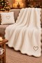 Welsoft Fleece TV Blanket: Embroidered, Soft Plush, Piped, Armchair Throw, and Knee Blanket - 2