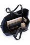 Verona Suede Textured Wallet Large Tote Shoulder Bag with Charm Gift - 3