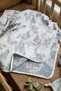 4 Layer Jacquard Muslin Blanket 110X110 cm - Flora Pattern - 2