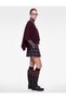 Knit Poncho Cape Sweater, Boat Neck, 3/4 Batwing Sleeve, Crop - 3