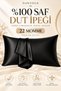 100% Pure Mulberry Silk Pillowcase 22 Momme Black Real Silk