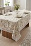 Luxury Daisy Patterned Tablecloth - Modern Design with Lace Trim Stain-Resistant Waterproof Stylish Table Cover for Balcony Garden Living Room - 7
