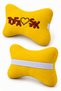 Tofaş Compatible Yellow Polar Orthopedic Car Travel Neck Pillow - Tofaşk Embroidered Set of 2 - 3