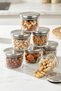 6-Piece Vacuum Glass Breakfast Bowl/Sauce Bowl/Storage Container with Metal Lid 240 ml - 5