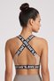Light Brown Cotton Love Elastic Cross Strap Padded Women's Bustier - 2