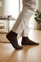 6-Piece Coffee Color Men's Business Cotton Seamless Thin Summer Socks - Premium - 6