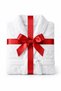 White Cotton Bathrobe – Unisex, Shawl Collar, Comfortable for Home and Hotel Use