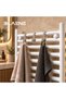 Stainless Steel 3-Piece Over-The-Door Towel Rack, Kitchen Cabinet Hanger, Shower Cabin Hanger, Towel and Robe Hanger Without Drilling - Bth-020