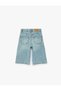 Pocket-Detail Loose-Fit Cotton Denim Bermuda Shorts - 6