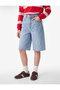 Pocket-Detail Loose-Fit Cotton Denim Bermuda Shorts - 4