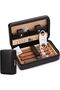 Case, 4-Finger Portable Travel Leather with Cutter and Humidifier, Gift Set - 2