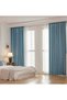 2-Pack Blackout Curtains, Cashmere, 2*2.7m, for Bedroom, Living Room, Balcony, Blue - 5