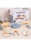 10-Piece Wooden Pretend Play Kitchen Toys Set, Miniature Accessories for Kids - 7