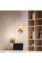 Sconce, Crystal Wall Lamp, Brass Base, Shell Design, E12/e14, 1 Light, for Living Room, Dining Room, Bedroom, Kid Room - 3