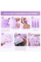 Purple Pink Birthday Party Decorations Set, Happy Birthday Banner & Balloons for Women Girls - 6