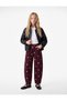 High-Waisted Cotton Polka-Dot Balloon-Fit Denim Trousers