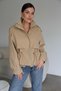 Premium Trench Coat with Lace Detail on the Back and Gathered Waist - 5