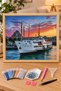 Diamond Painting Puzzle Kit, Istanbul Steamboat and New Mosque 50X65 cm Mosaic