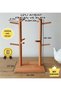 (ONLY HOLDER) 12-Piece Wooden Hanging Coffee Cup, Mug Hanger - 5