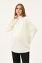 Maternity High Neck Knit Sweater (Ecru)