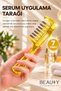 Serumia Yellow 7 Metal Tip Container Hair Root Serum and Care Oil Application Comb