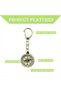Portable Mini Pocket Compass Keyring for Hiking and Camping,Copper Navigation Tool - 4