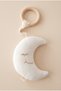 Moon-Star 100% Cotton Muslin Natural Wooden Teether with Toys / Baby Room Decor - 2