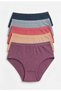 Women's Ribbed High Waist Plus Size 5-Pack Panties - 2