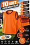 10 Pieces Orange Adult Size Perforated Mesh Training Vest Astroturf Field Vest - 3