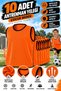 10 Pieces Orange Children's Training Vest Mesh Carpet Field Vest Bip 7-12 Years Old - 3